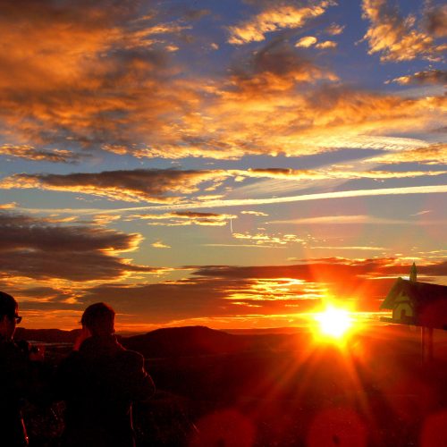 Sonnenuntergang Richtung Schwarzwald